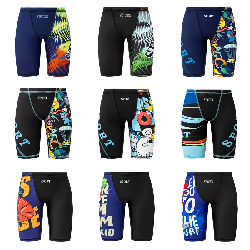 Swim Trunk Quick Dry - กางเกงว่ายน้ำชาย 2026 ใหม่ ลายการ์ตูน ยืดหยุ่นสูง สำหรับวัยรุ่น