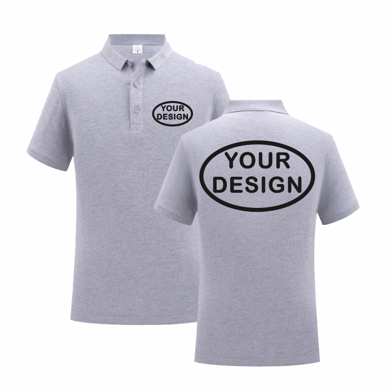 Polo Shirt Pique - ฤดูร้อนผ้าฝ้ายเสื้อโปโลโลโก้การพิมพ์ที่กําหนดเองเย็บปักถักร้อยส่วนบุคคลบริษัทส่วนบุคคลเสื้อบุรุษและสตรี
