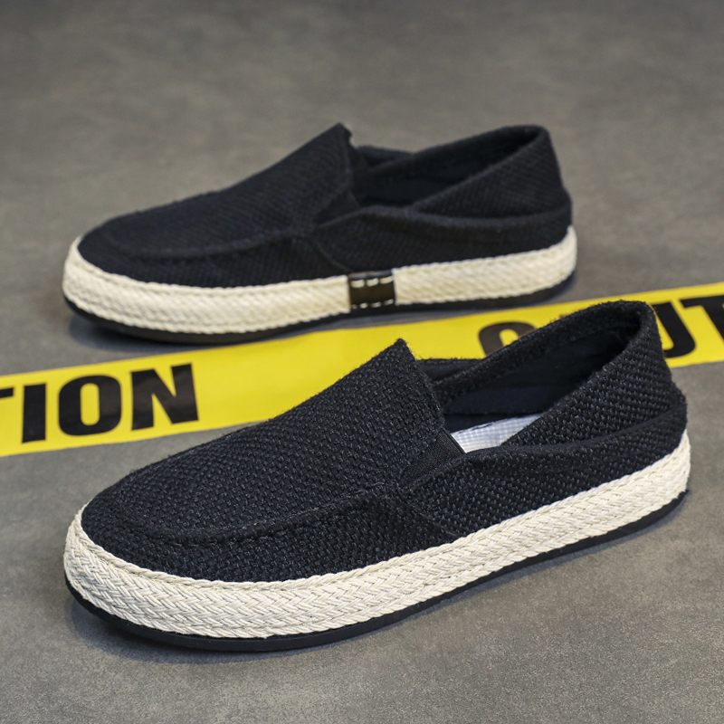 Espadrille Slip On - รองเท้าเอสปาดริลล์ผู้ชายน้ำหนักเบา สวมใส่ง่าย พื้นรองเท้าทำจากเชือกฝ้าย ใส่สบาย เหมาะสำหรับวันหยุด