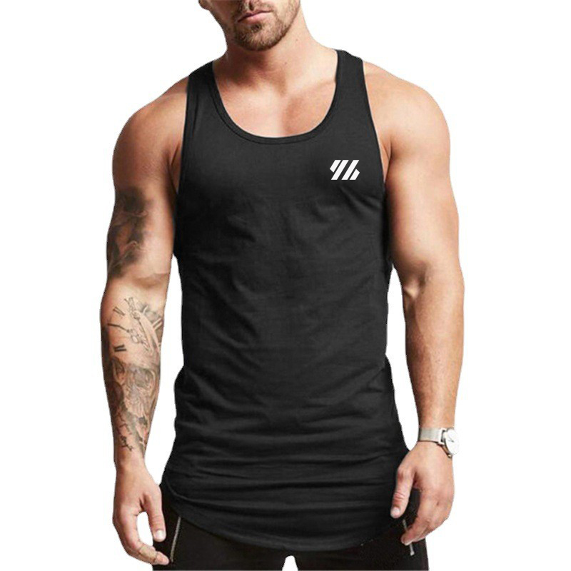Tank Top Muscle - เสื้อกล้ามลำลองสำหรับออกกำลังกายในยิมเสื้อผ้าแขนกุดผ้าฝ้ายระบายอากาศได้สำหรับฤดูร้อนเสื้อโชว์กล้ามฟิตเนสสำหรับชุดออกกำลังกายวิ่ง