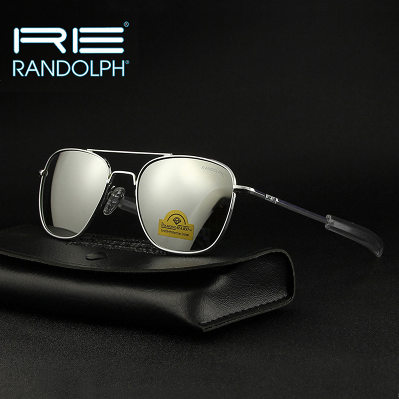 Sunglasses Aviator Polarized - RE แว่นตากันแดด Man USA กองทัพทหารนักบินแว่นตากันแดดผู้หญิงแก้วเลนส์แบรนด์หรู Retro