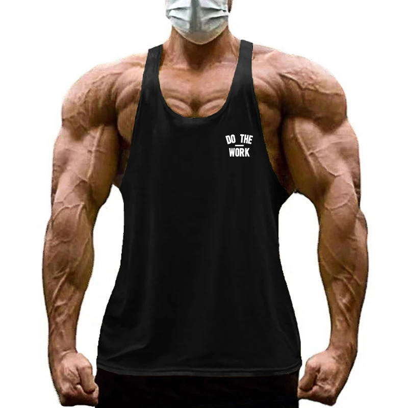 Tank Top Muscle - ผู้ชายผ้าฝ้ายแขนกุดTeesยิมเพาะกายออกกําลังกายกล้ามเนื้อฟิตเนสเสื้อฤดูร้อนผ้าฝ้ายBreathableดูดซับเหงื่อเสื้อกั๊ก