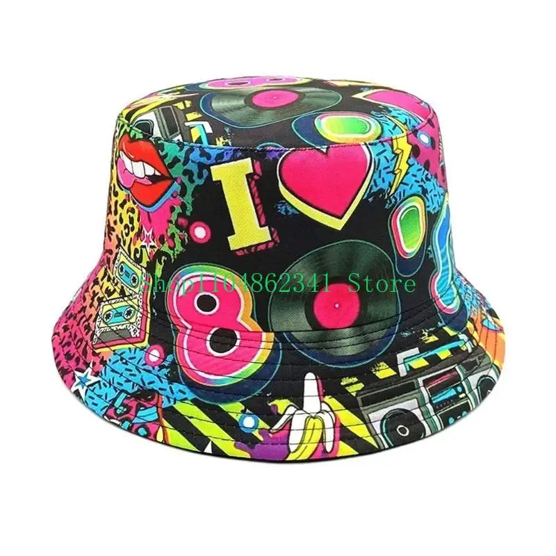 Packable Hat Nylon - 652F หมวกบักเก็ตกันแดดแบบพับได้ หมวกตกปลาแบบใส่ได้สองด้าน หมวกเต้นรำ หมวกฮิปฮอป