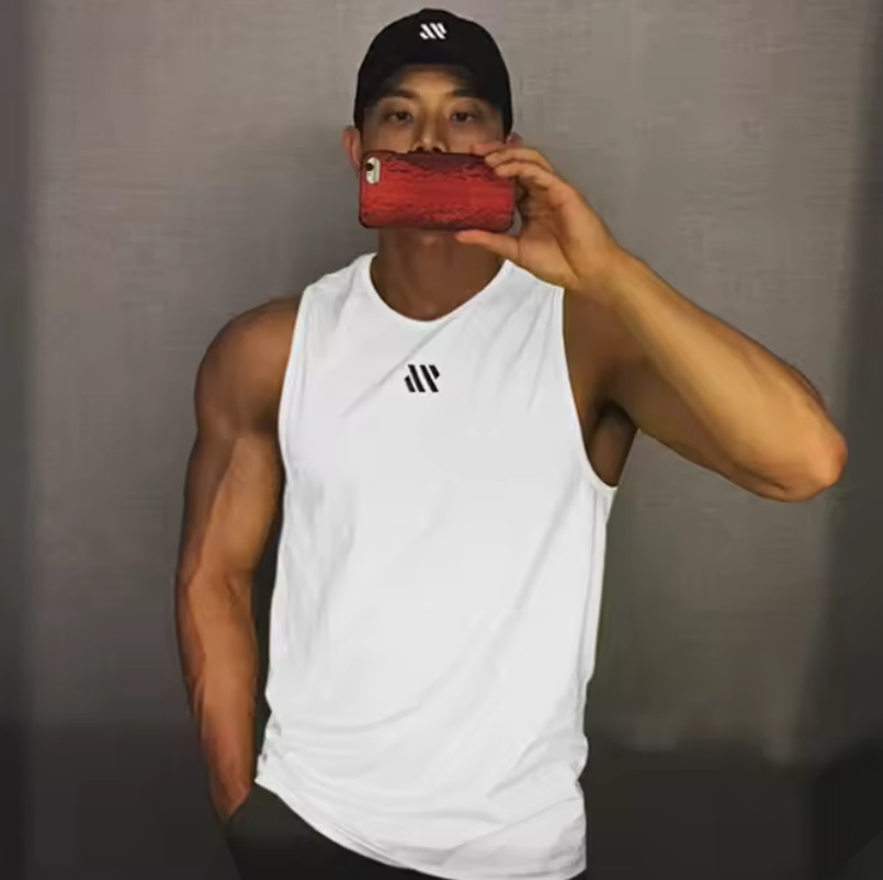 Tank Top Muscle - เสื้อกล้ามออกกำลังกายสำหรับผู้ชาย GITF เสื้อยืดออกกำลังกายฟิตเนส เสื้อวิ่งแขนกุด เสื้อกล้ามซัมเมอร์ เสื้อกั๊กแบบสวมใส่สบาย