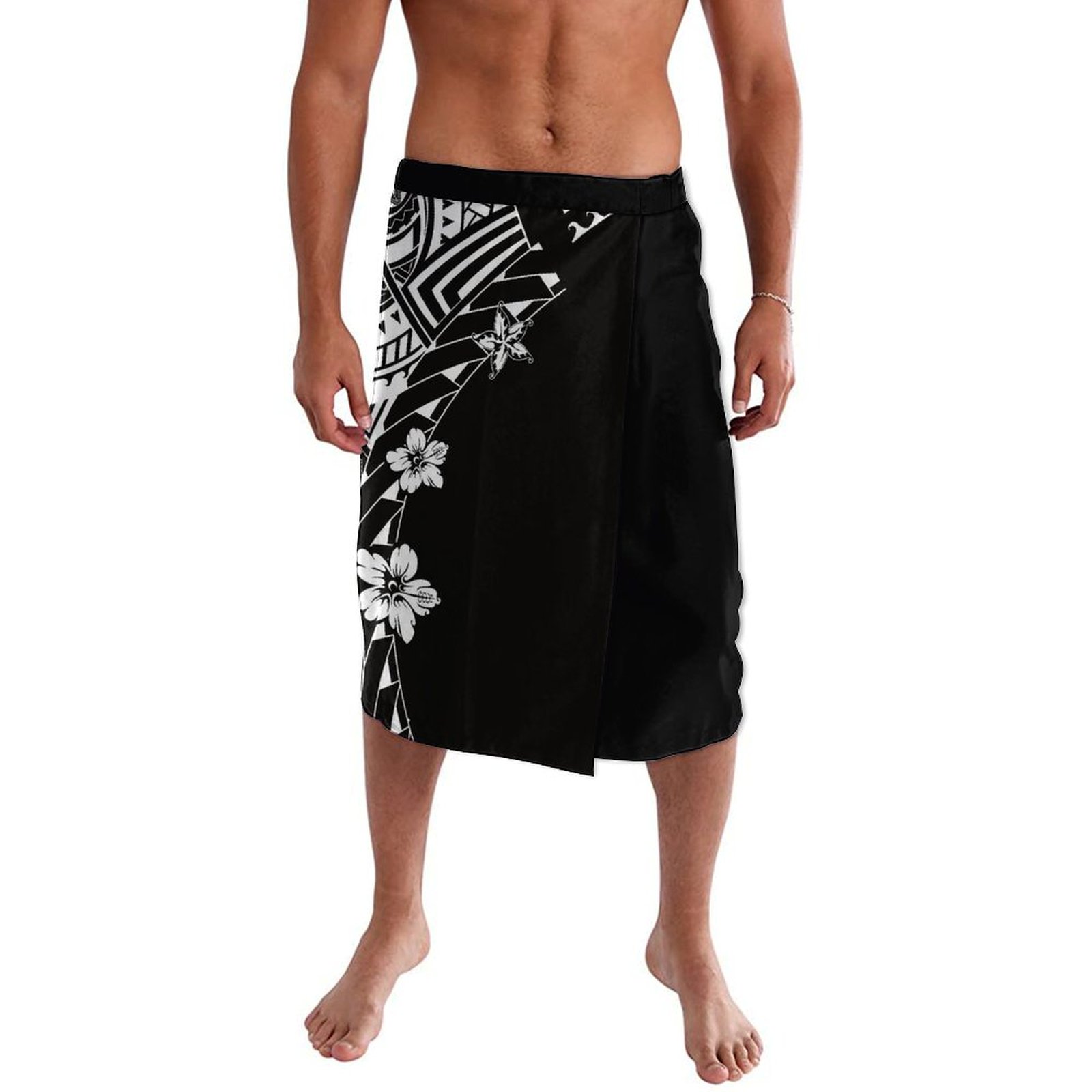 Sarong Men Wrap - ชุดผ้าซิ่นแบบดั้งเดิมของชนเผ่าโพลินีเซียสำหรับฤดูร้อน ปลอดภาษี ชุดลำลองแบบสั่งตัด ชุดคลุมแบบเกาะ ลาวาลาวา ไอเอฟไตกา
