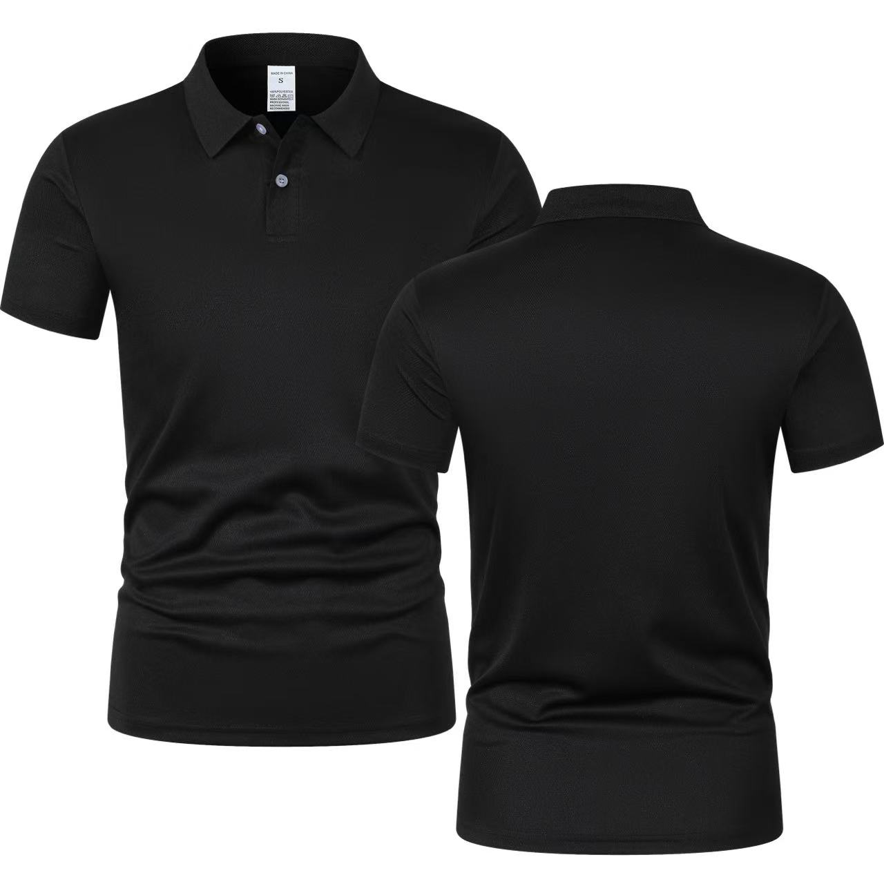 Polo Shirt Pique - 2025 ฤดูร้อนใหม่ผู้ชายแขนสั้นเสื้อยืดใหม่สีทึบเสื้อโปโลลําลองอินเทรนด์BreathableหลวมBasic Splice Top