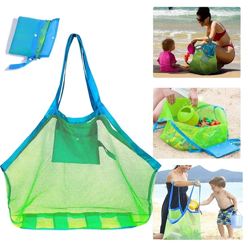 เด็กทรายออกไปถุงตาข่ายแบบพกพาเ - Beach Towel Large บทวิจารณ์และราคา