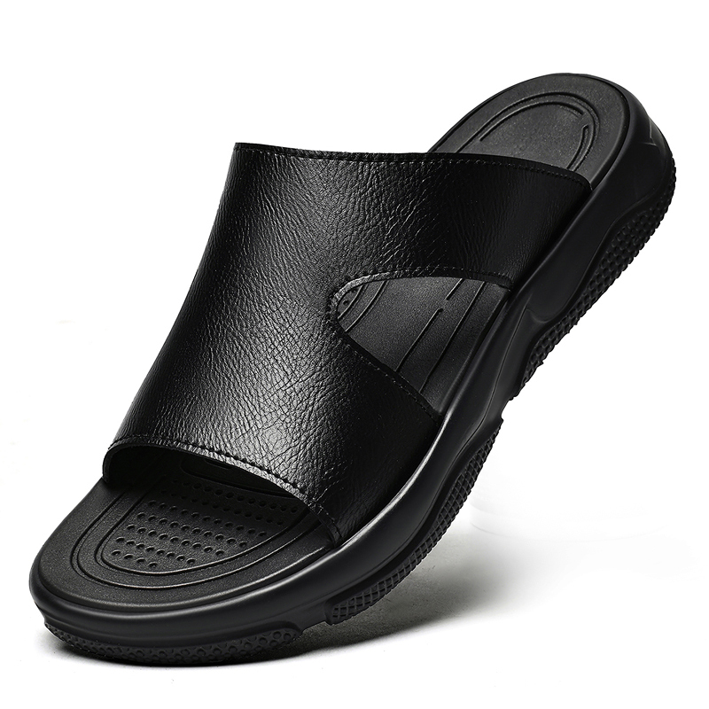 รองเท้าแตะหนังผู้ชาย พื้นหนากั - Flip Flop Leather Men บทวิจารณ์และราคา