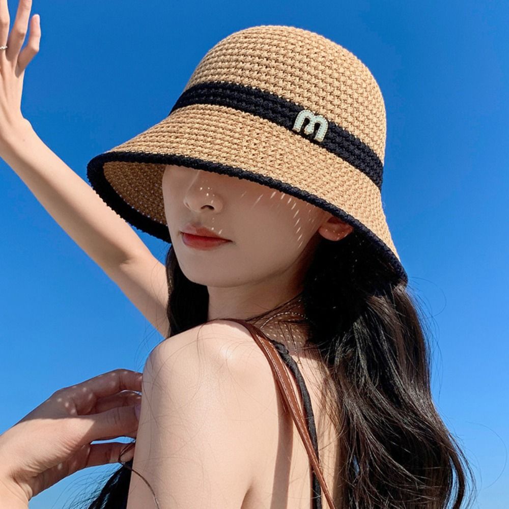 หมวกชาวประมงทรงโบว์ ระบายอากาศ - Bucket Hat Straw บทวิจารณ์และราคา
