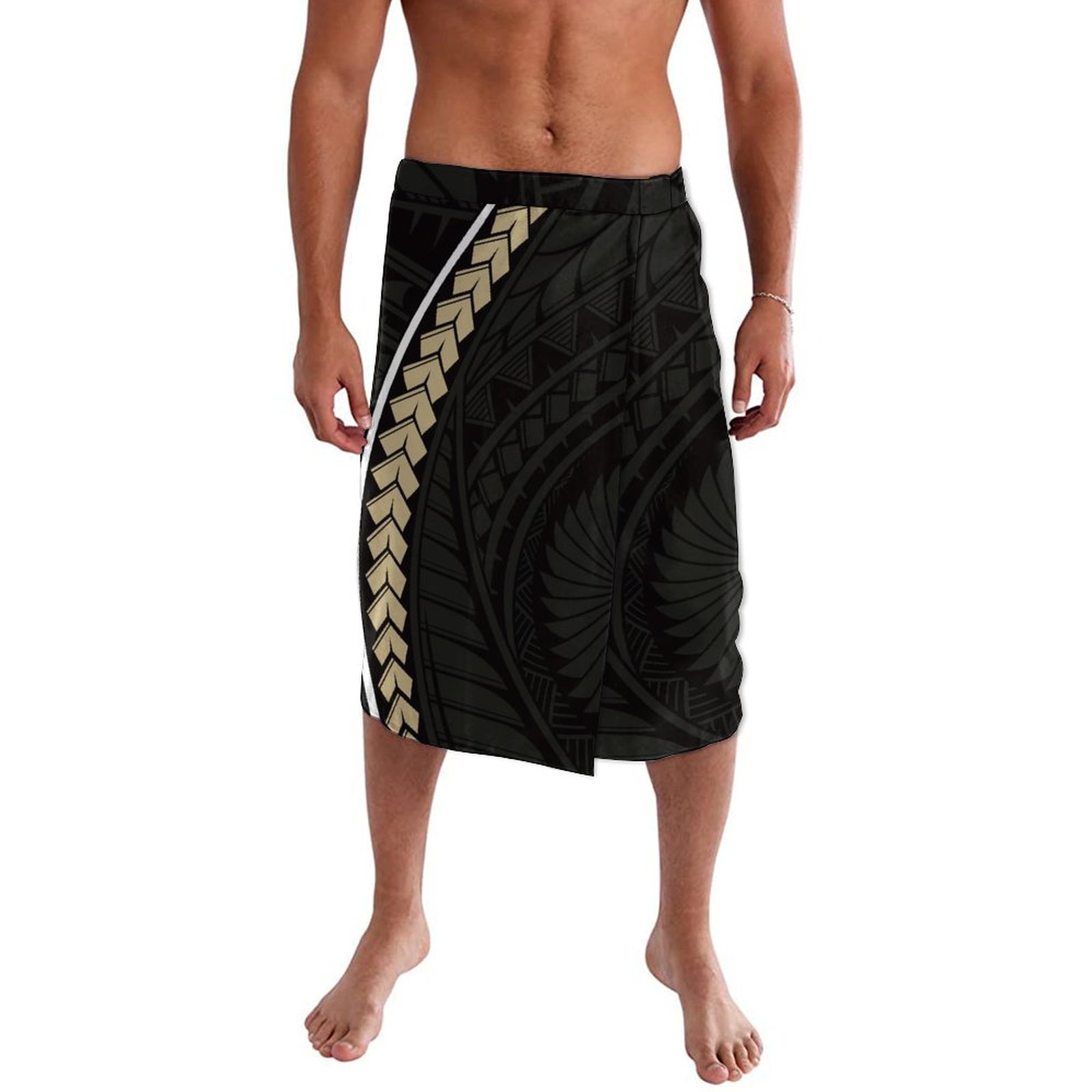 เดรสพิมพ์ลายสไตล์โปลินเนียออกแ - Sarong Men Wrap บทวิจารณ์และราคา