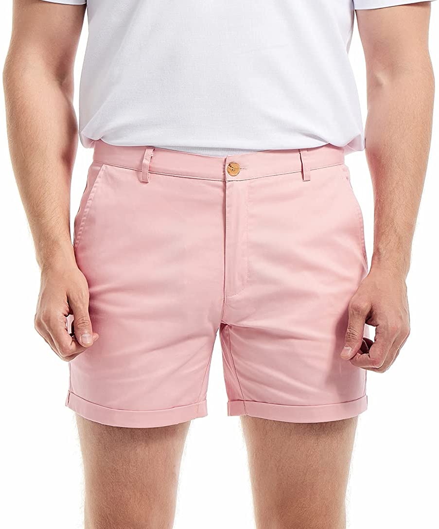 AIMPACT Men 'S ฤดูร้อน Slim-Fi - Shorts Chino Slim บทวิจารณ์และราคา