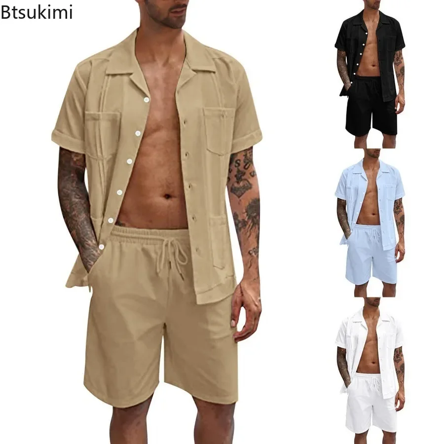 ผู้ชายใหม่ฤดูร้อนสบายๆกีฬา 2 ช - Short Linen Drawstring บทวิจารณ์และราคา