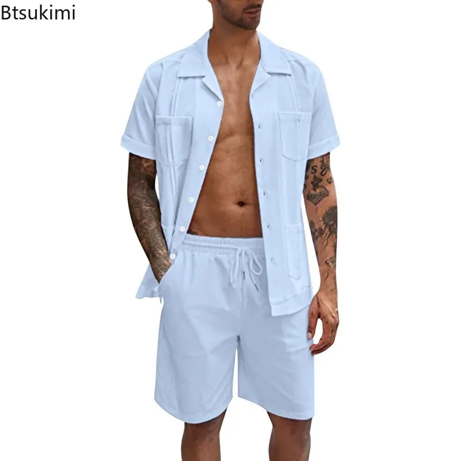 ผู้ชายใหม่ฤดูร้อนสบายๆกีฬา 2 ช - Short Linen Drawstring บทวิจารณ์และราคา