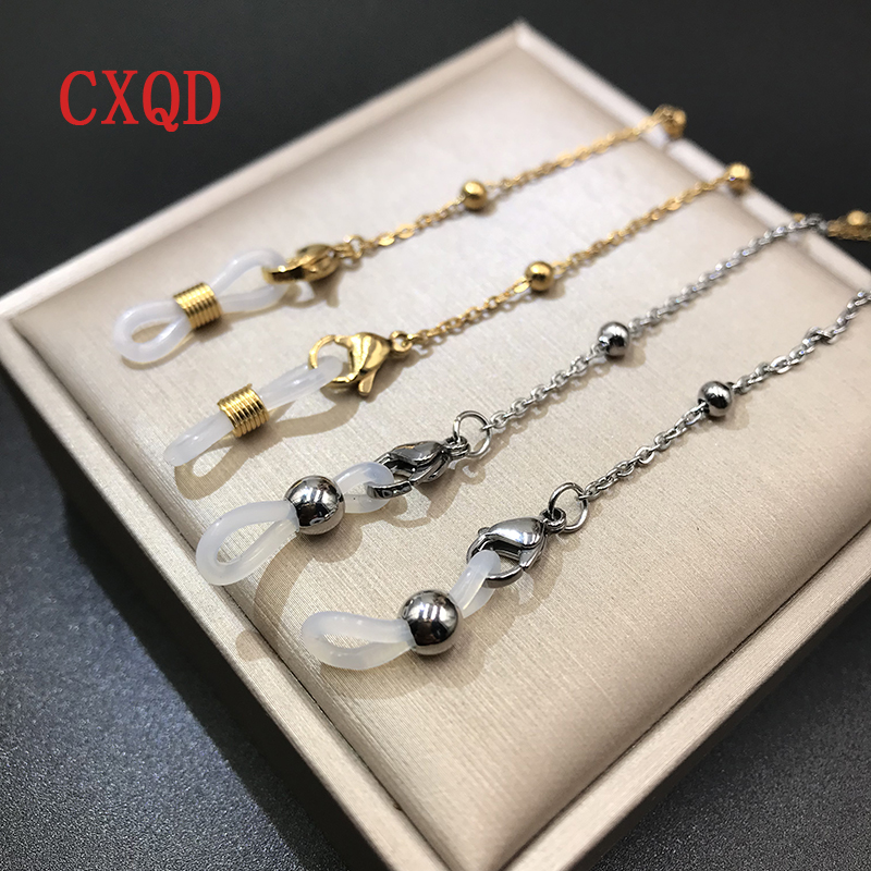 สแตนเลสโซ่ลูกปัดสีเงินสีทองสำห - Sunglass Retainer Cord บทวิจารณ์และราคา