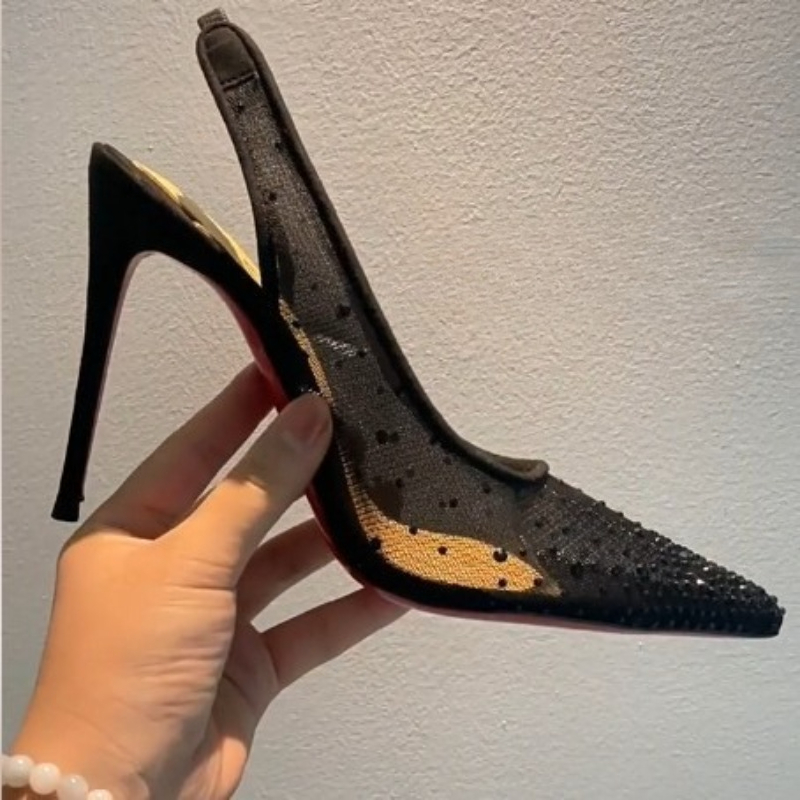 รองเท้าส้นสูงแบบส้นเข็มประดับค - Casual Sandal Leather บทวิจารณ์และราคา