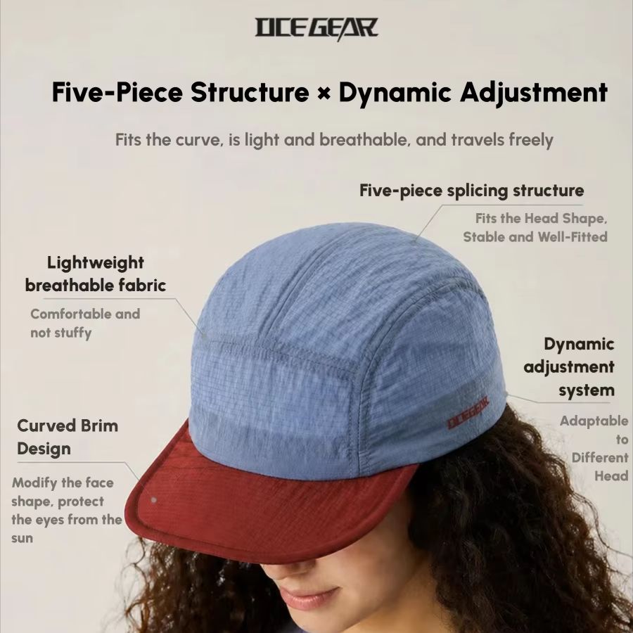 หมวกเดินป่า 5 แผง น้ำหนักเบา 3 - Packable Hat Nylon บทวิจารณ์และราคา