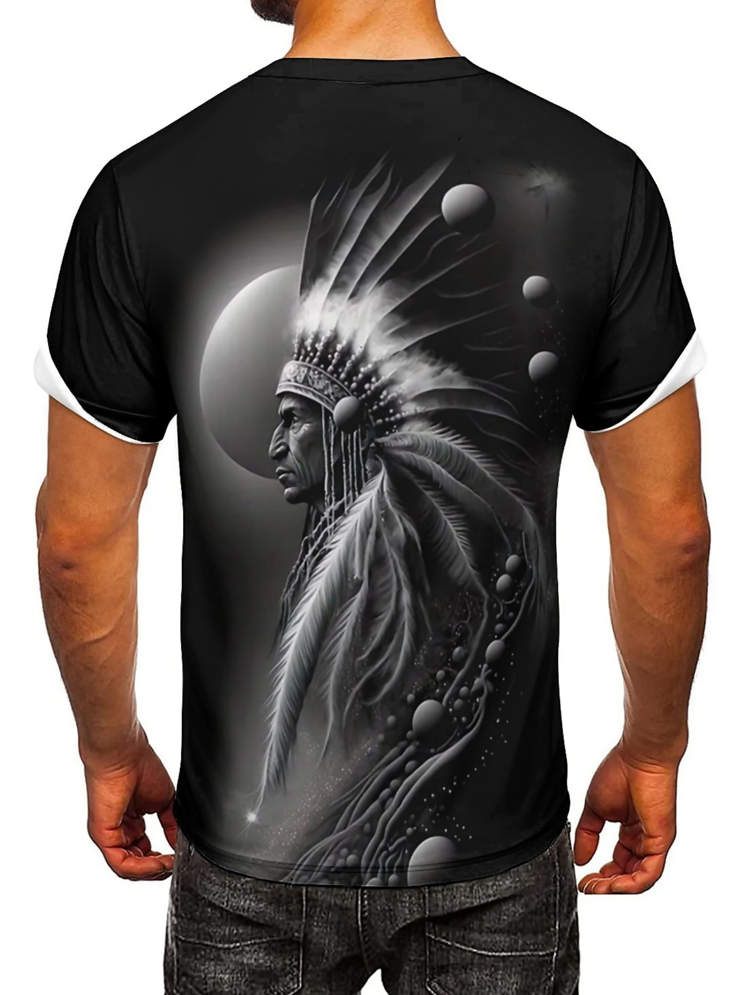 เสื้อยืดกราฟิกหัวหน้าชนเผ่าพิม - Tee Graphic Print บทวิจารณ์และราคา