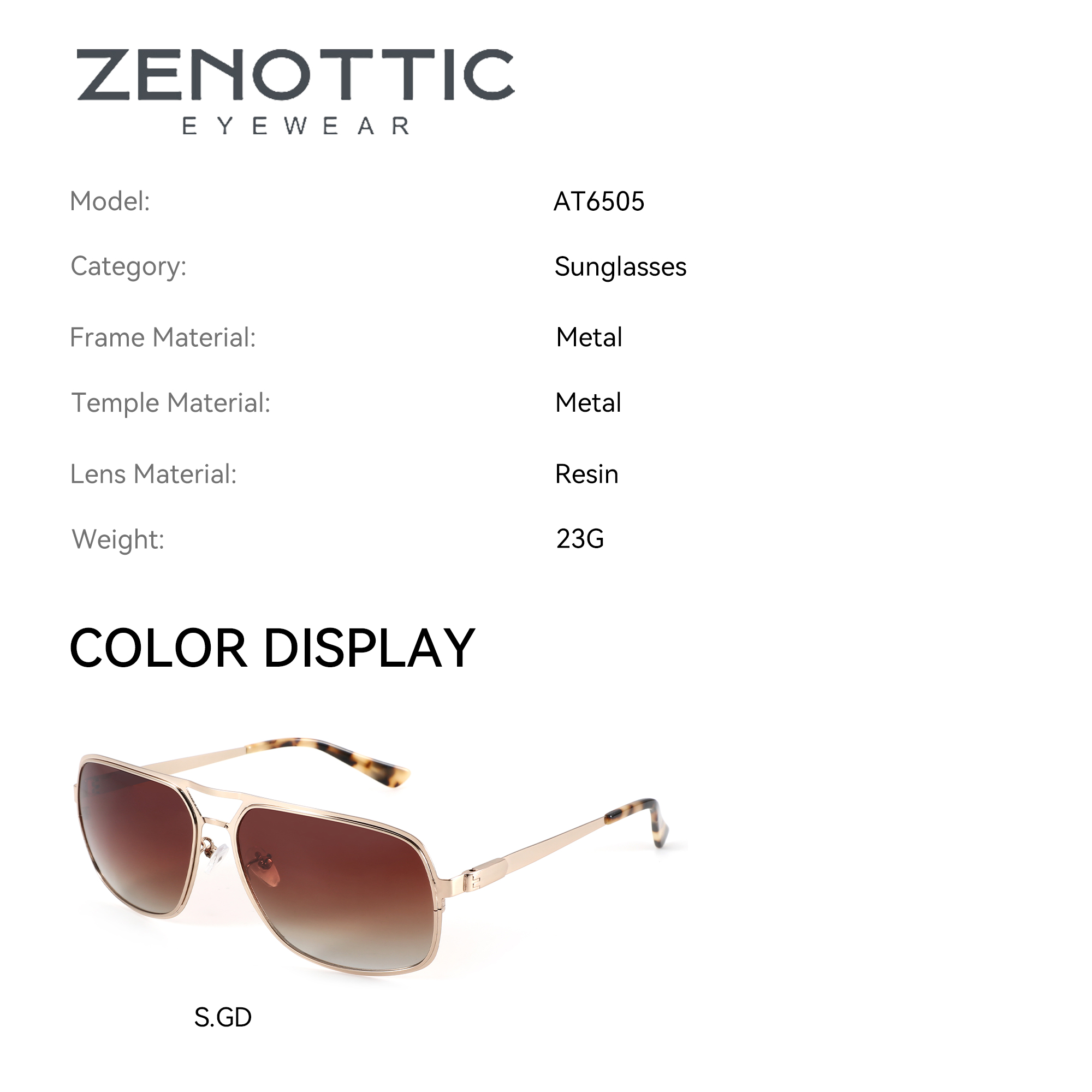 ZENOTTIC (ขนาด XL) แว่นกันแดดโ - Sunglasses Aviator Polarized บทวิจารณ์และราคา
