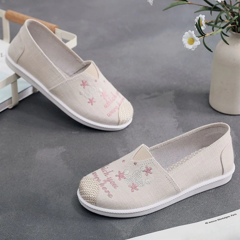 รองเท้าผ้าใบสวมแบบสลิปออน หัวม - Espadrille Slip On บทวิจารณ์และราคา