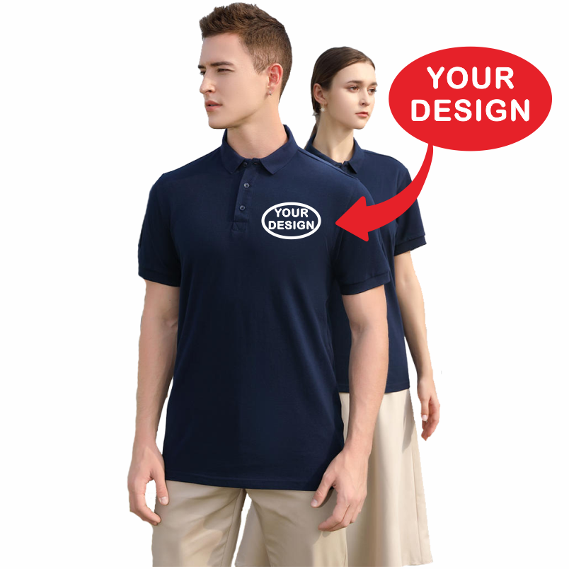 ฤดูร้อนผ้าฝ้ายเสื้อโปโลโลโก้กา - Polo Shirt Pique บทวิจารณ์และราคา