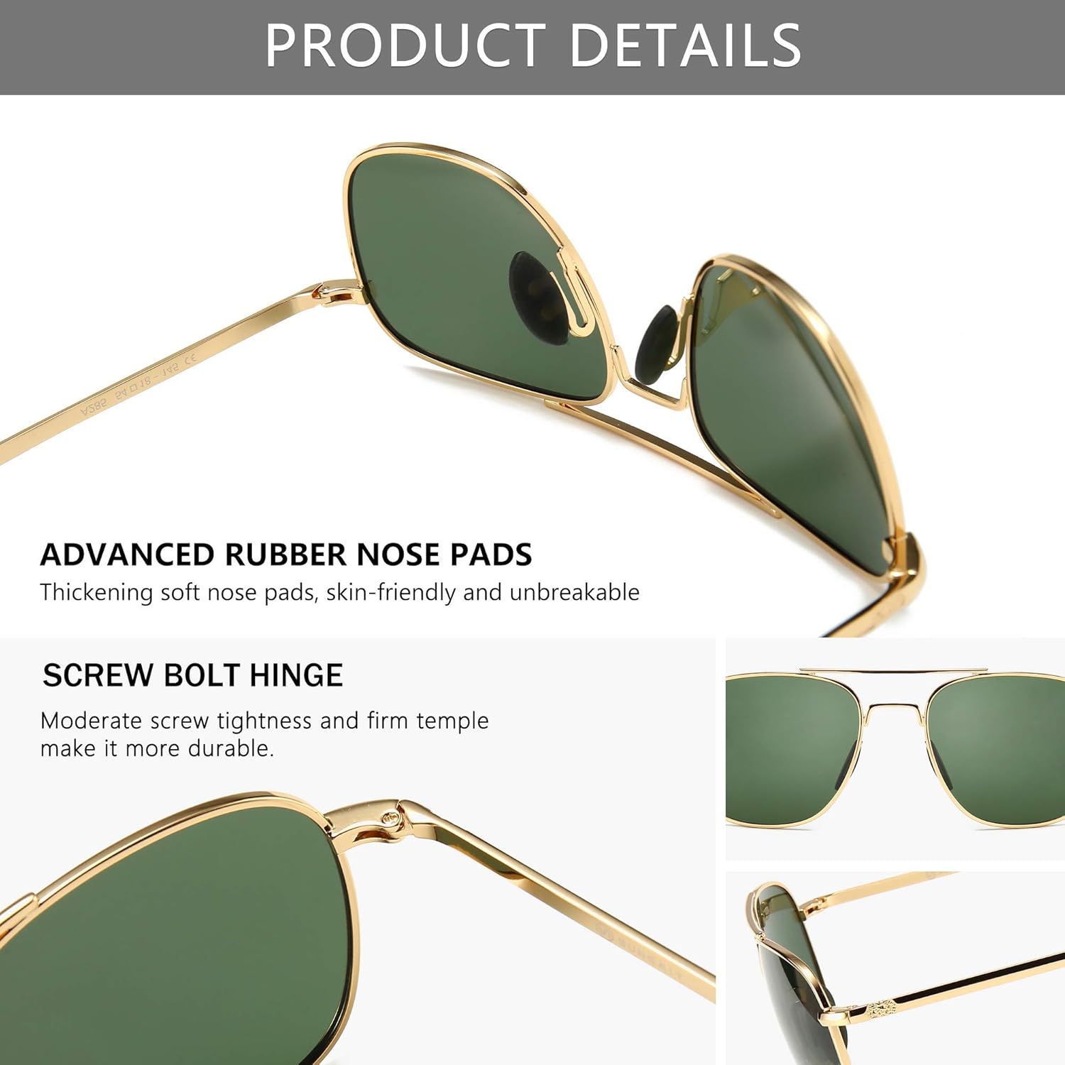 แว่นกันแดดโพลาไรซ์ทรงนักบินสไต - Sunglasses Aviator Polarized บทวิจารณ์และราคา