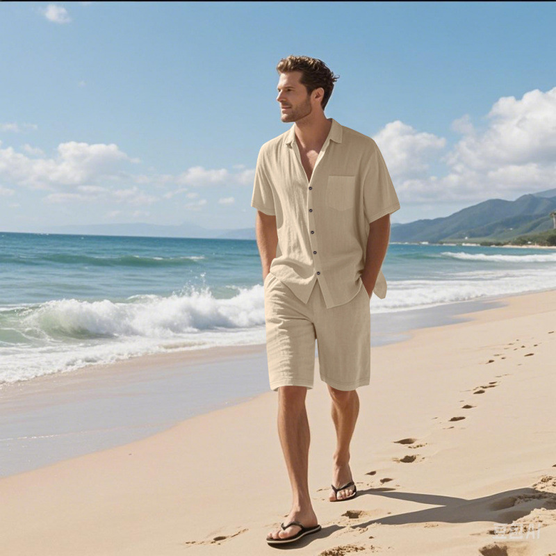 ชุดเสื้อเชิ้ตคอปกผ้าลินินผสมแล - Linen Shirt Breathable บทวิจารณ์และราคา