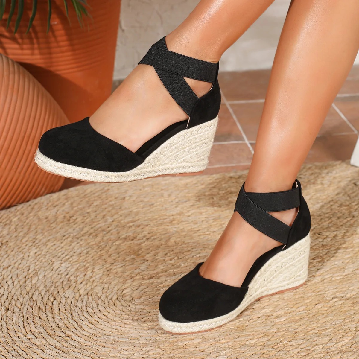 รองเท้าส้นเตารีดแบบสวมสำหรับผู - Espadrille Slip On บทวิจารณ์และราคา
