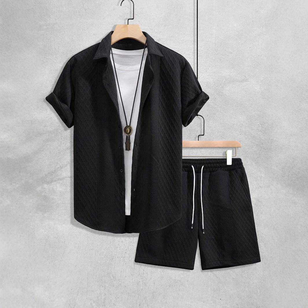 เสื้อเชิ้ตแขนสั้นลำลองสีขาวสไต - Shirt Camp Collar บทวิจารณ์และราคา