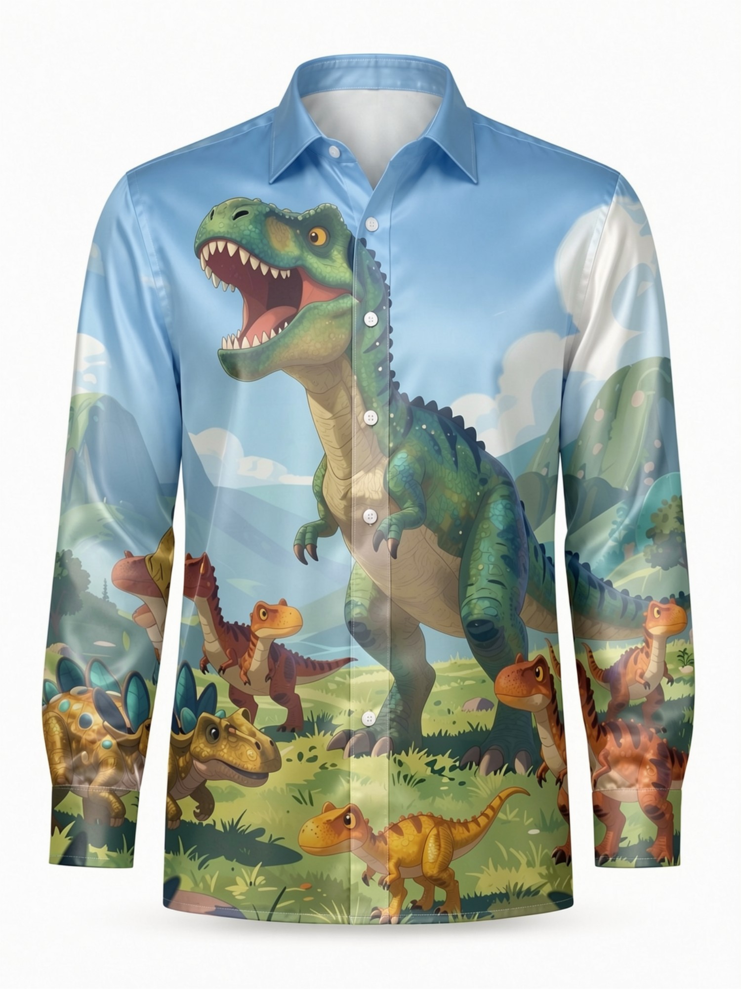 เสื้อเชิ้ตผู้ชายแฟชั่น ผ้าซาติ - Resort Shirt Floral บทวิจารณ์และราคา
