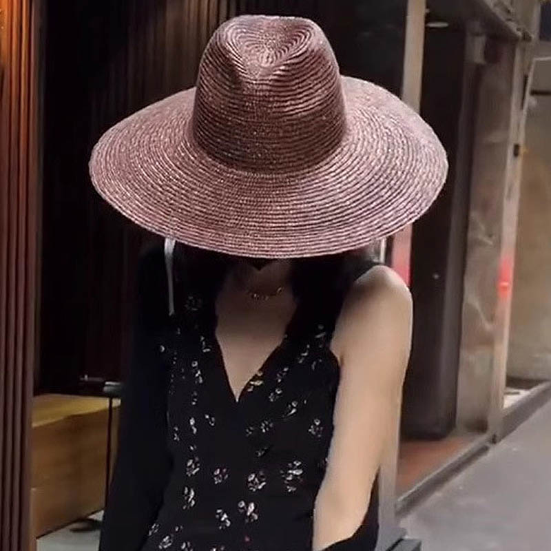 หมวกฟางทรงปานามาปีกกว้างหมวกชา - Bucket Hat Straw บทวิจารณ์และราคา