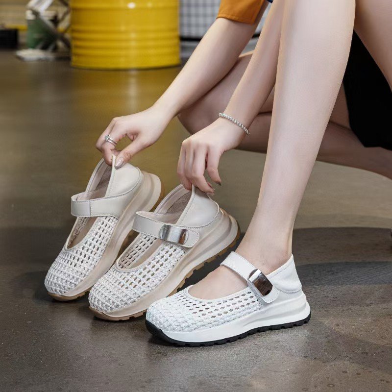 รองเท้าสตรีแบบสวม หนังแท้ ตกแต - Espadrille Slip On บทวิจารณ์และราคา