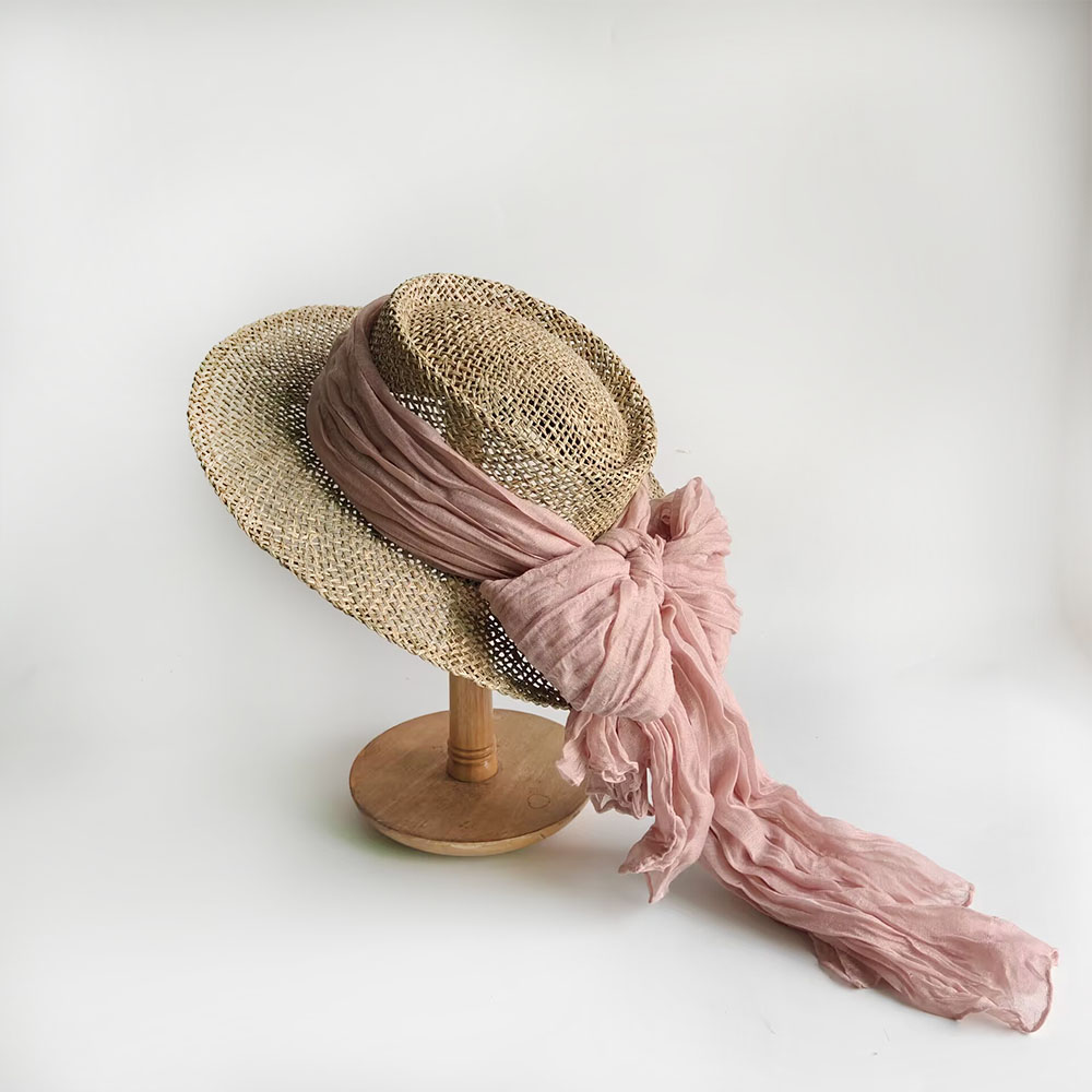 หมวกสานปีกกว้างสำหรับผู้หญิง ห - Bucket Hat Straw บทวิจารณ์และราคา