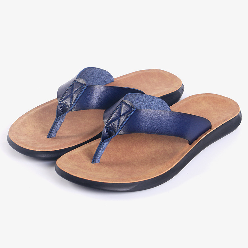 38-47 รองเท้าแตะหนังอิตาลีแบบใ - Flip Flop Leather Men บทวิจารณ์และราคา