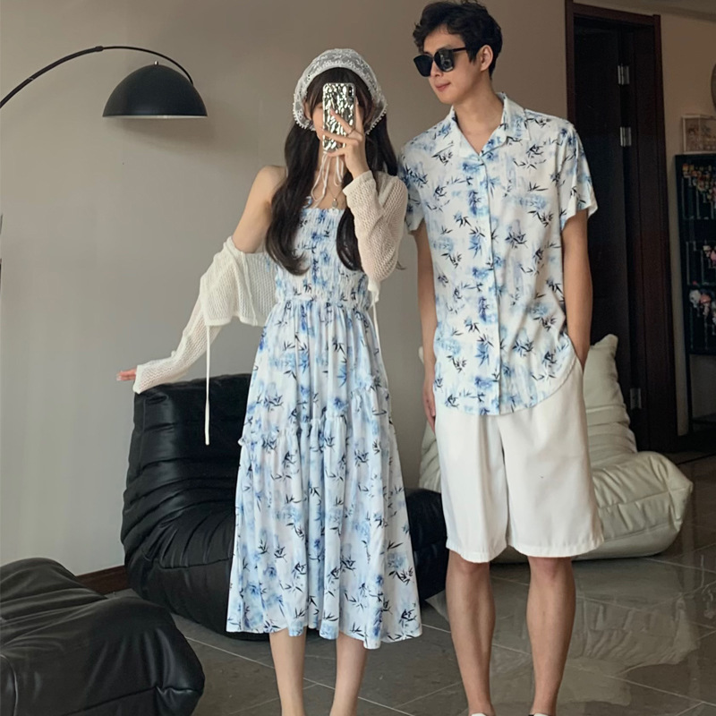 คู่รีสอร์ทดูพ่อแม่และเด็กเสื้อ - Resort Shirt Floral บทวิจารณ์และราคา