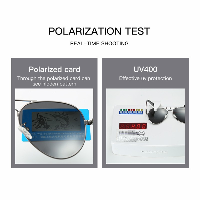 แว่นกันแดดโพลาไรซ์ทรงนักบินกรอ - Sunglasses Aviator Polarized บทวิจารณ์และราคา