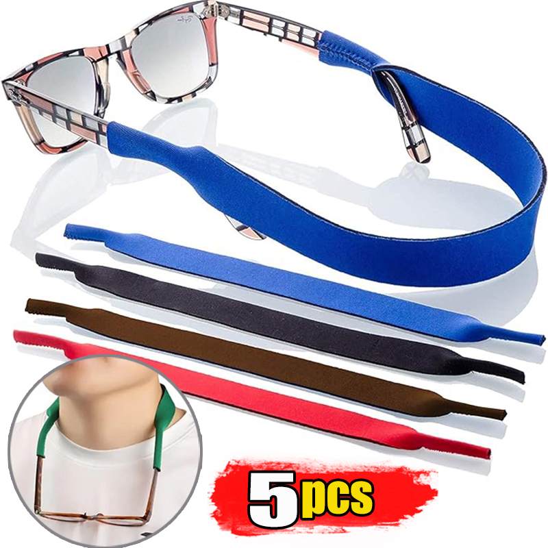1-5ชิ้นแว่นตาลอยแว่นกันแดดยางย - Sunglass Retainer Cord บทวิจารณ์และราคา
