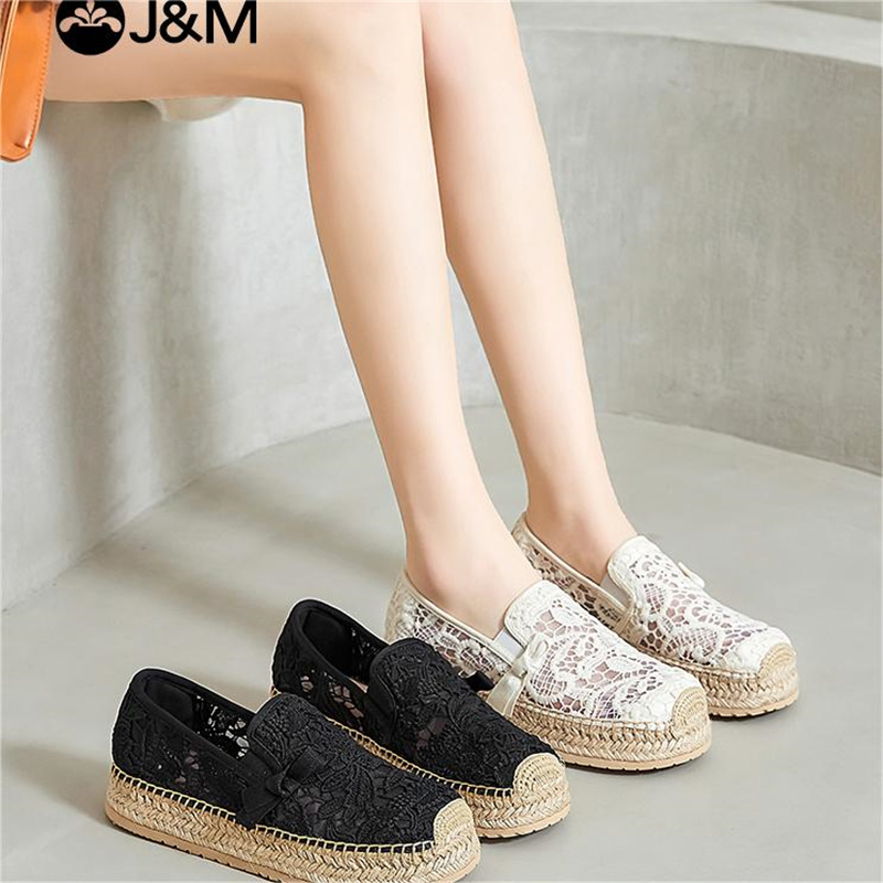 Joy & Mario แพลตฟอร์มรองเท้าไม - Espadrille Slip On บทวิจารณ์และราคา