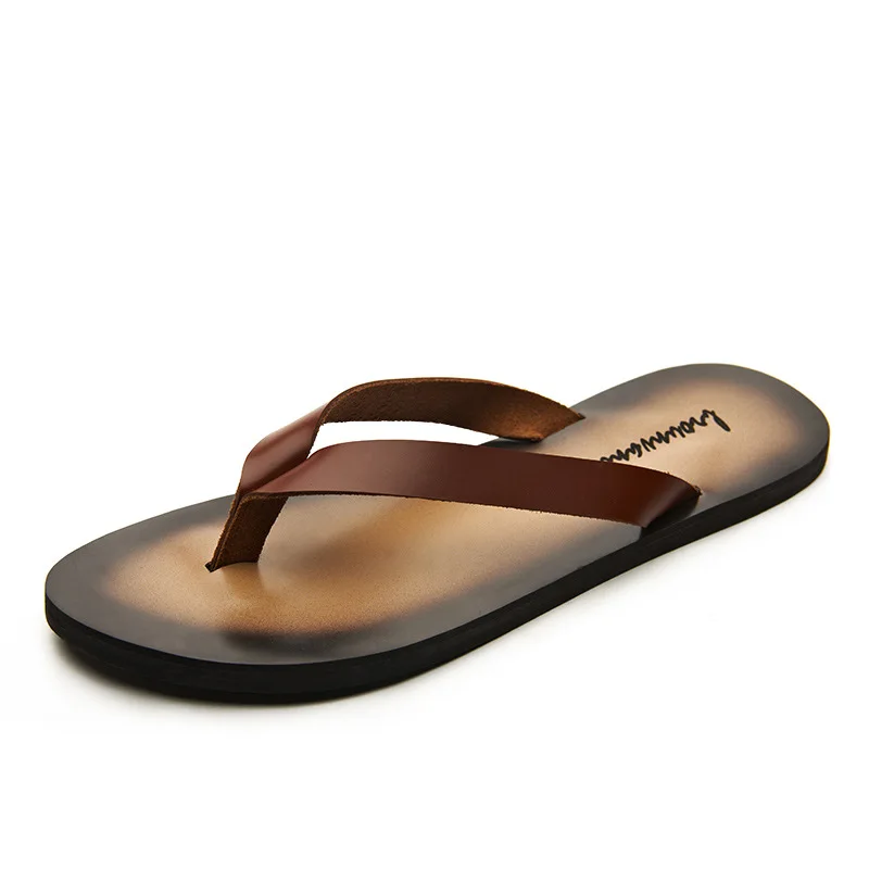 รองเท้าแตะหนังแท้คลาสสิกสำหรับ - Flip Flop Leather Men บทวิจารณ์และราคา