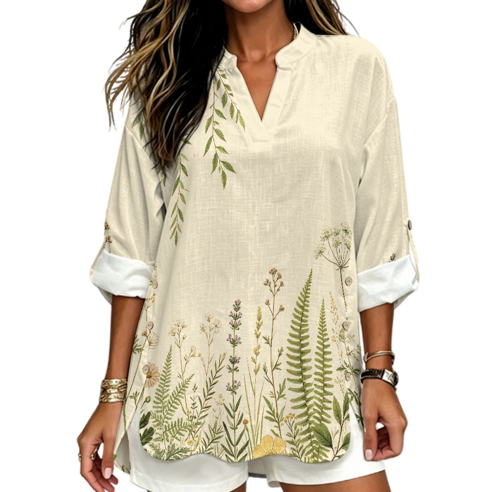 INSTANTARTS เสื้อเชิ้ตผ้าลินิน - Linen Shirt Breathable บทวิจารณ์และราคา