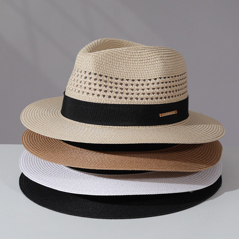 หมวกฟางคลาสสิก หมวกฟางปานามาสำ - Bucket Hat Straw บทวิจารณ์และราคา