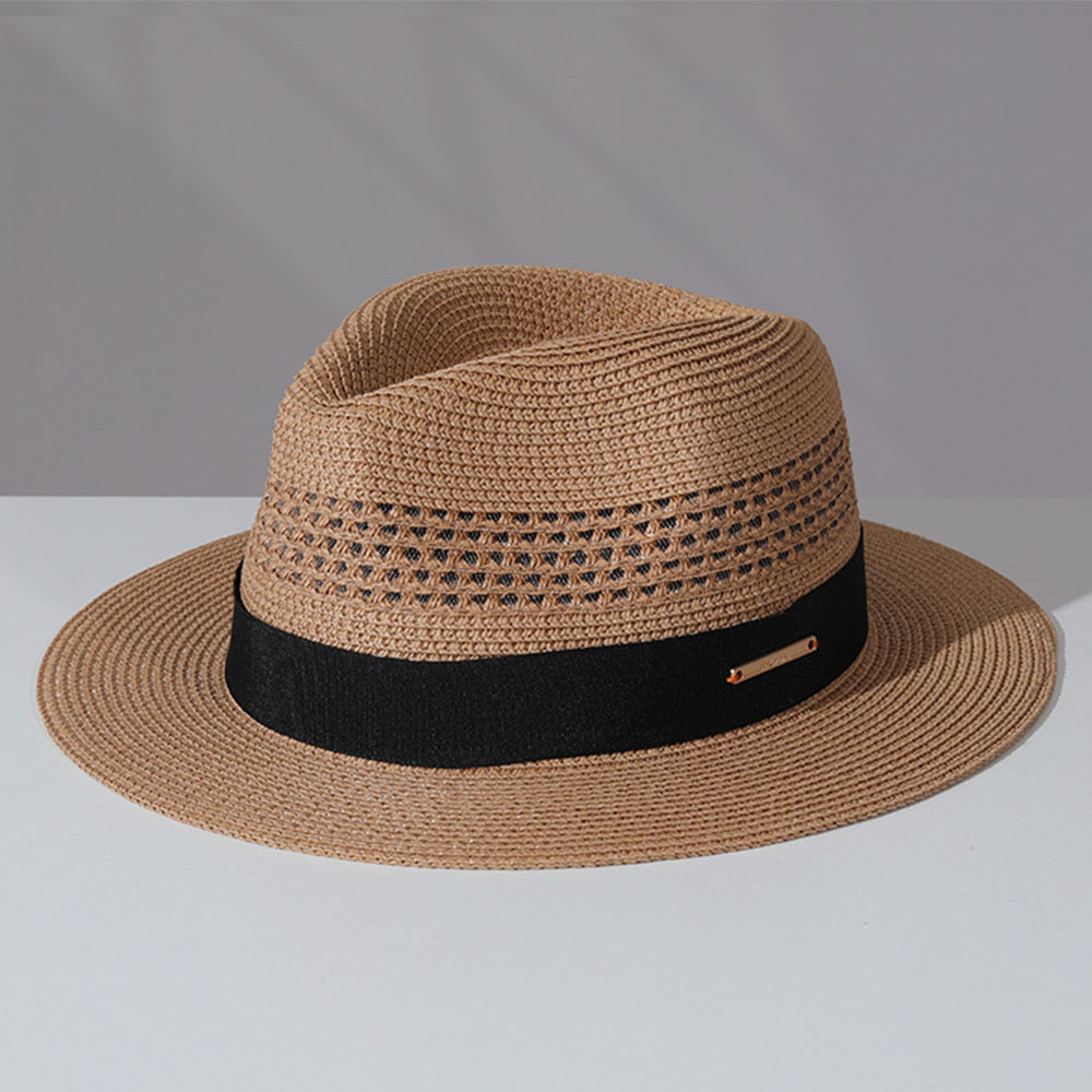 หมวกฟางคลาสสิก หมวกฟางปานามาสำ - Bucket Hat Straw บทวิจารณ์และราคา
