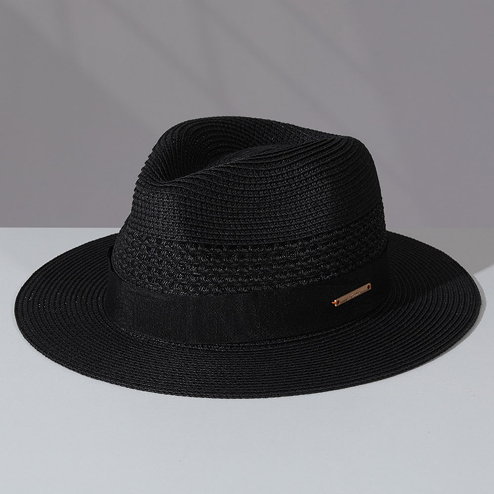 หมวกฟางคลาสสิก หมวกฟางปานามาสำ - Bucket Hat Straw บทวิจารณ์และราคา