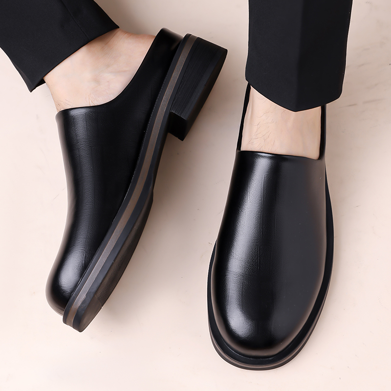 รองเท้าสลิปออนแบบเปิดส้นสำหรับ - Flip Flop Leather Men บทวิจารณ์และราคา