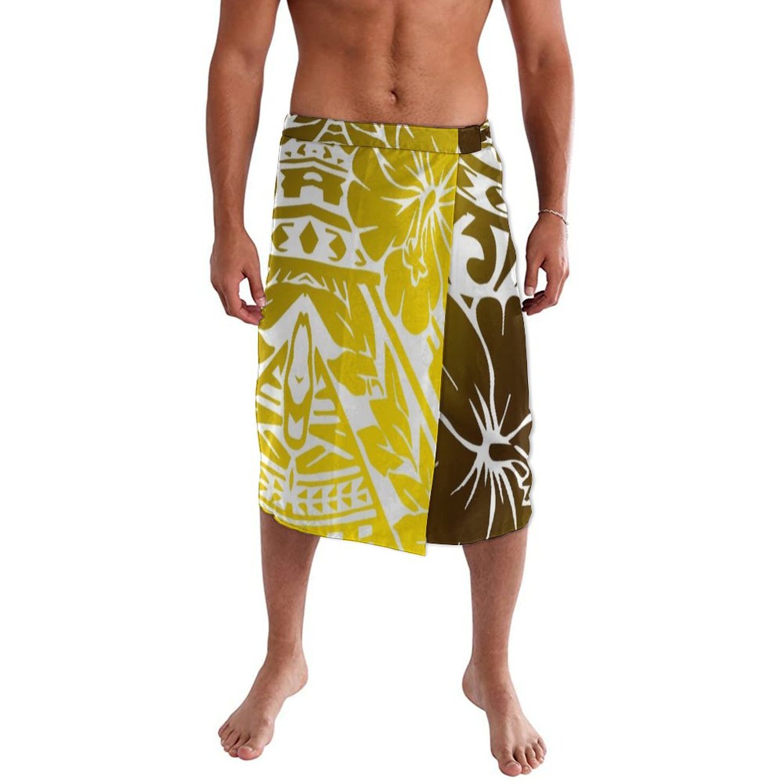 ชุดคลุมชายหาดโพลีนีเซียนดีไซน์ - Sarong Men Wrap บทวิจารณ์และราคา
