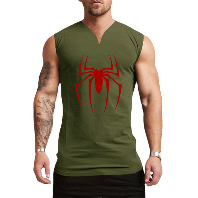 เสื้อกล้ามออกกำลังกายคอวีแขนกุ - Tank Top Muscle บทวิจารณ์และราคา