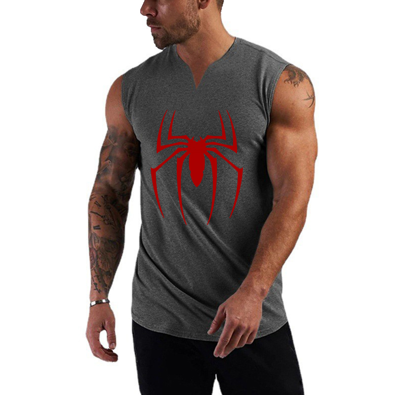 เสื้อกล้ามออกกำลังกายคอวีแขนกุ - Tank Top Muscle บทวิจารณ์และราคา