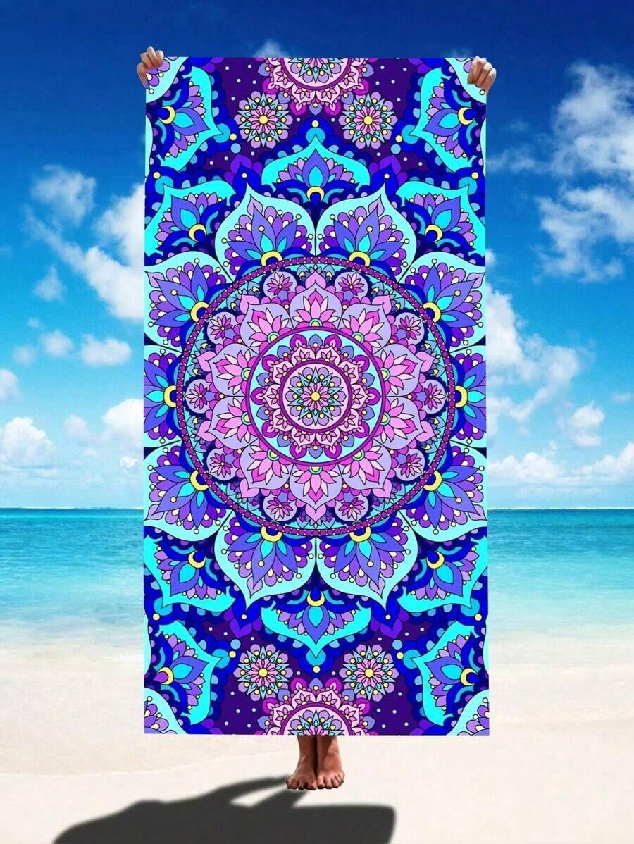 ผ้าห่มชายหาด/ผ้าเช็ดตัวพิมพ์ลา - Beach Towel Large บทวิจารณ์และราคา