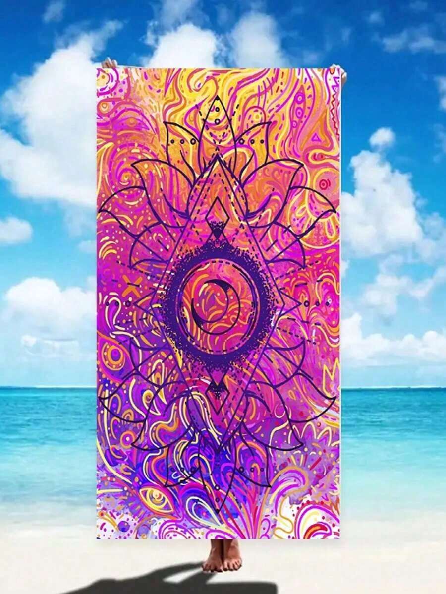 ผ้าห่มชายหาด/ผ้าเช็ดตัวพิมพ์ลา - Beach Towel Large บทวิจารณ์และราคา
