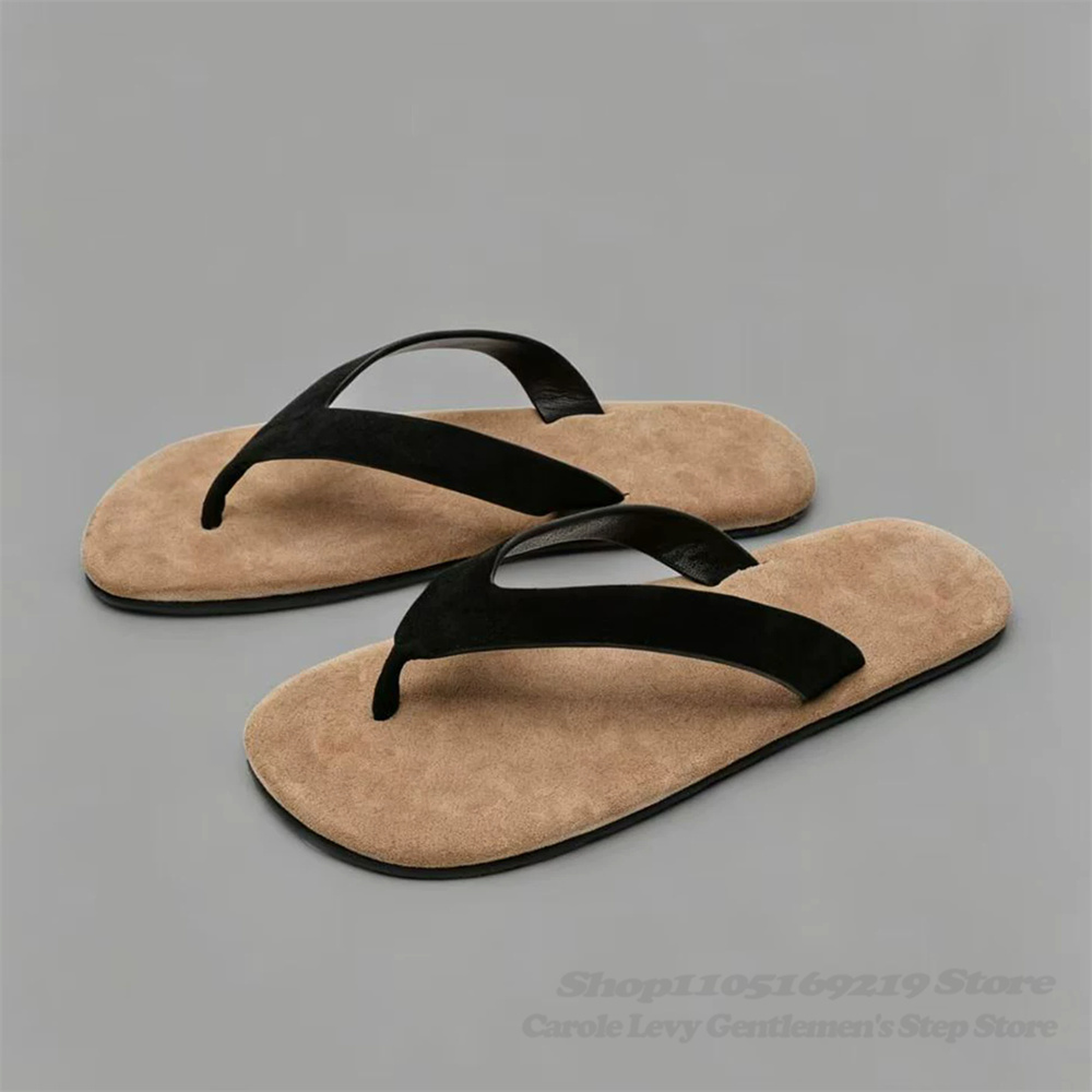 รองเท้าแตะหนังวัวสไตล์วินเทจแบ - Flip Flop Leather Men บทวิจารณ์และราคา