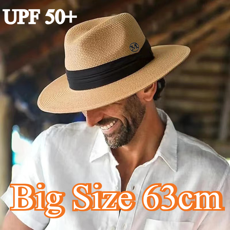 หมวกปานามาทรงแจ๊สขนาดใหญ่ XL 6 - Bucket Hat Straw บทวิจารณ์และราคา